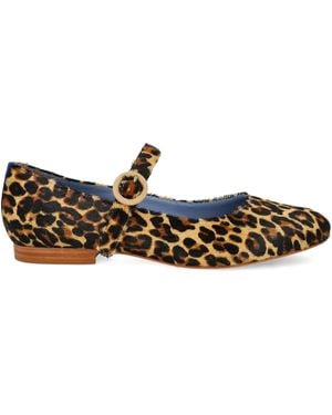 Blue Bird Shoes Ballerinas mit Leoparden-Print - Braun