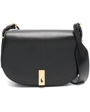 Polo Ralph Lauren Saddle Polo Id Crossbody Bag - Black