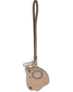 Tod's Horse-Charm Keyring - White