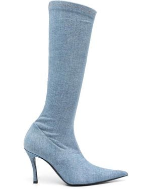 DIESEL Botas D-Venus Con Tacón Stiletto - Azul
