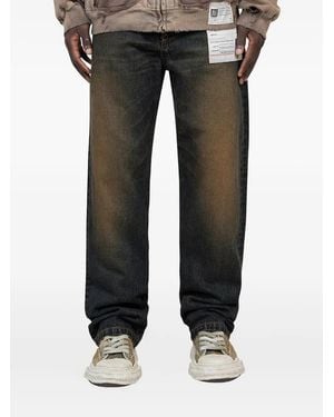 Maison Mihara Yasuhiro Zip-Fastening Faded Jeans - Black