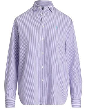 Polo Ralph Lauren Striped Long-Sleeve Shirt - Purple