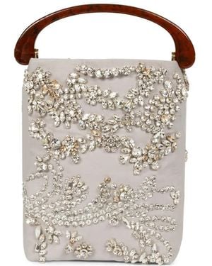 Dries Van Noten Embellished Tote Bag - White