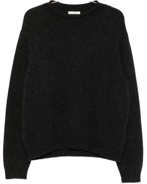 The Row Markhim Ribbed-Knit Crew-Neck Jumper - Black