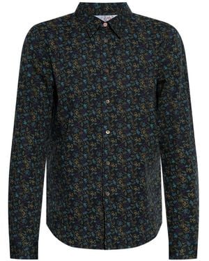Paul Smith Overhemd Met Bloemenprint - Zwart
