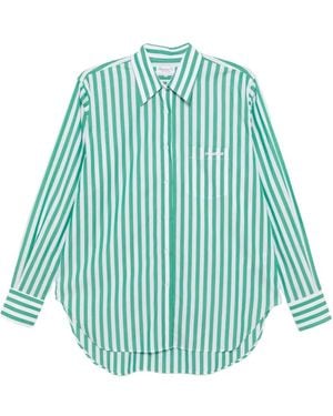 Hunza G Camisa Con Parche Bordado - Azul