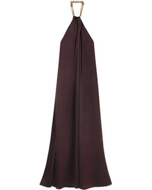 Stella McCartney Chain Halterneck Gown - Purple