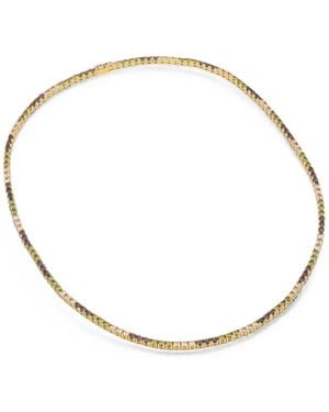 Hatton Labs Crystal-Embellished Tennis Necklace - Metallic