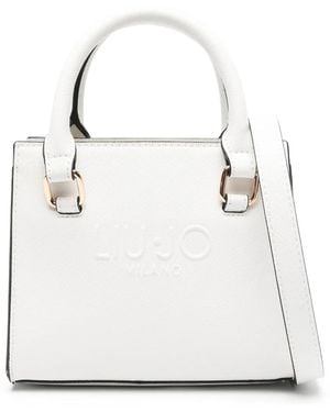 Liu Jo Logo-Embossed Mini Bag - White