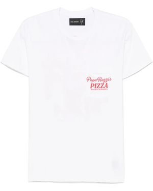 Local Authority Slogan-Print T-Shirt - White