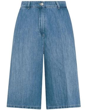 Seventy Button Shorts - Blue