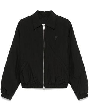 Ami Paris Classic Adc Zipped Jacket - Black