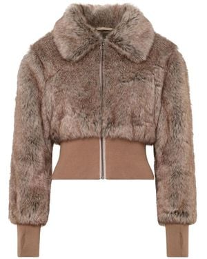 Unreal Fur Event Horizon Faux-Fur Jacket - Brown
