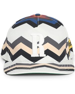 Rhude Cyril Chevron-Print Baseball Cap - Blue