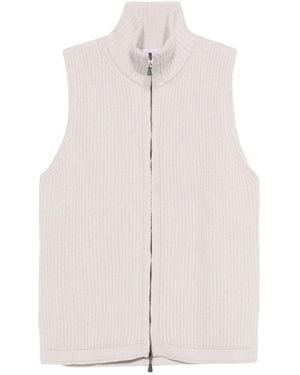 Alpha Studio Mouwloos Vest - Wit
