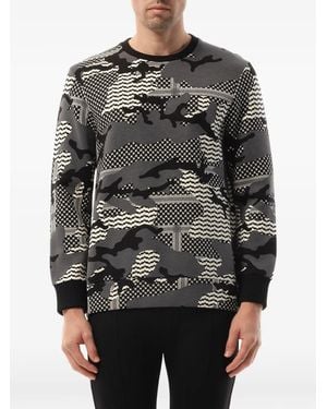 Neil Barrett Camouflage-Print Sweatshirt - Grey