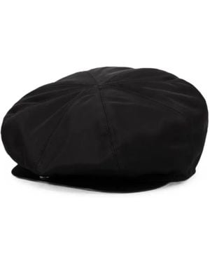 Moschino Logo-Patch Beret - Black