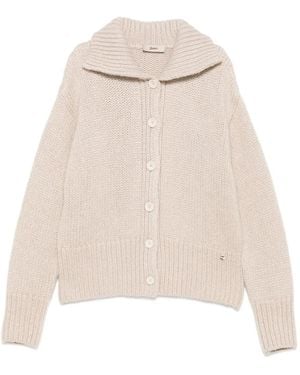 Herno Vest Met Knopen En Kraag - Naturel