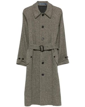 Polo Ralph Lauren Abrigo Con Cinturón - Gris