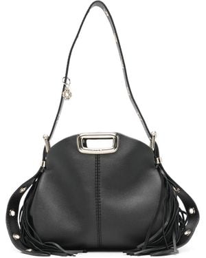 Maje Miss M Fringe Hardware Shoulder Bag - Black