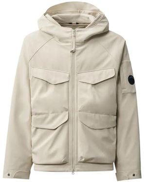 C.P. Company Kapuzenjacke Mit Reißverschluss - Natur
