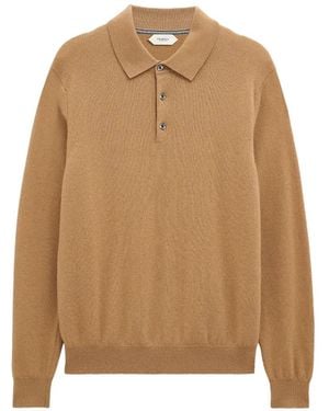 Pringle of Scotland Cashmere Polo Shirt - Natural