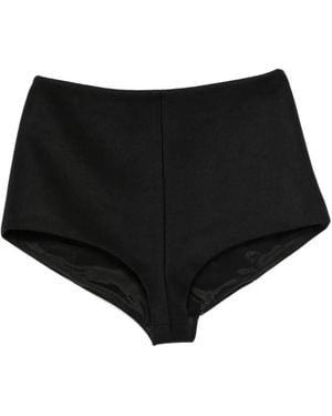 ANDAMANE Tami High-Waisted Shorts - Black