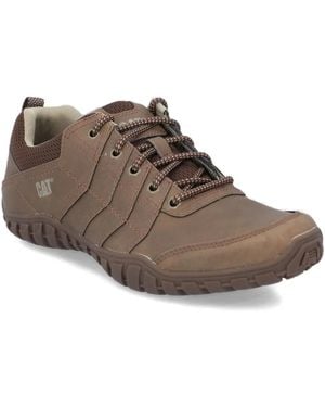 Caterpillar Lace-Up Mesh Low-Top Sneakers - Brown