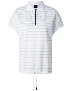 Bogner Fire + Ice Gaja Striped Polo Shirt - White