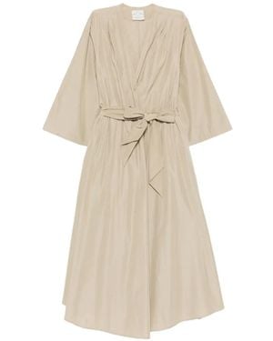 forte_forte Cotton Blend Midi Dress - Natural