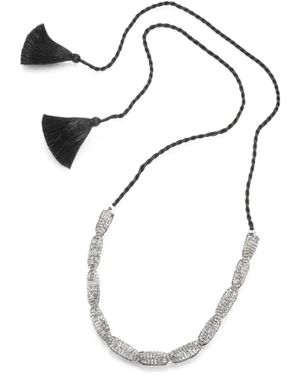 Jennifer Behr Crystal-Embellished Twisted Necklace - White