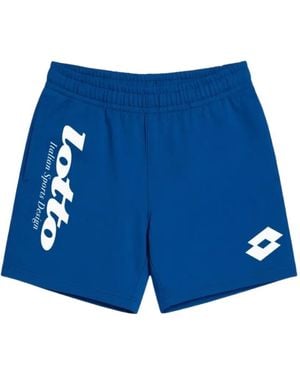 Lotto Leggenda Invitational Logo-Print Shorts - Blue
