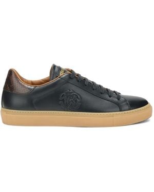 Roberto Cavalli Sneakers Mit Schlangen-Effekt - Blau