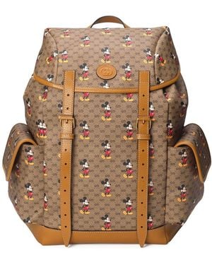 Gucci X Disney Mickey Mouse-print Backpack - Multicolor