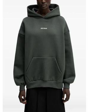 WRSTBHVR Garm V5 Logo-Embroidered Hoodie - Black