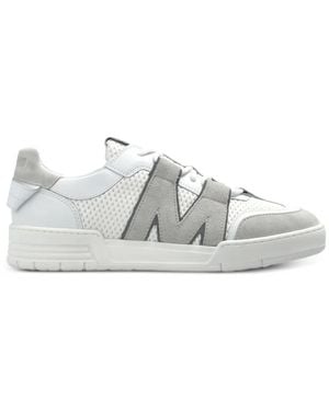 Moschino Logo-Patch Panelled Trainers - White