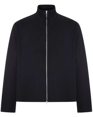 Our Legacy Shrunken Zip-Up Funnel-Neck Jumper - Blue