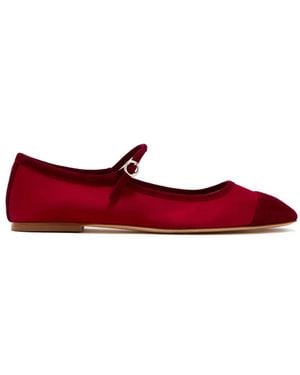 Aeyde Uma Ballet Flats - Red