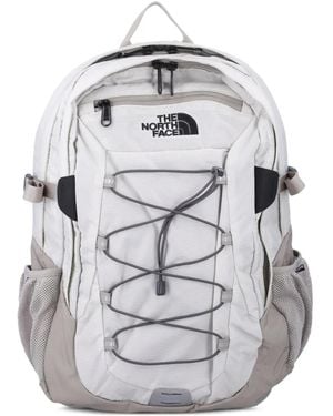 The North Face Logo-Print Bungee-Cord Backpack - Grey