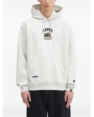Aape By A Bathing Ape Hoodie À Imprimé Graphique - White