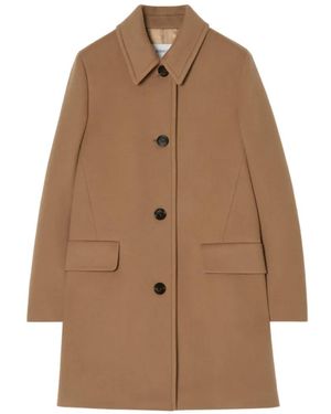 Burberry Wool Cashmere Gosford Tailored Coat - Brown