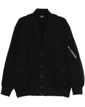 Comme des Garçons ボタン カーディガン - ブラック