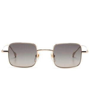 Gucci スクエアフレーム サングラス - メタリック