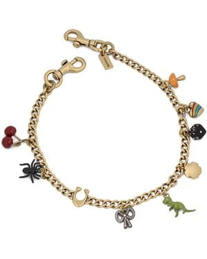 COACH Charm-Embellished Chain Strap - Métallisé
