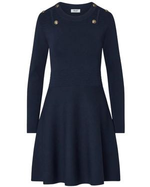 Liu Jo Knit Fit & Flare Dress - Blue
