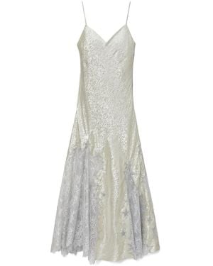Tory Burch Star Lace-Detail Slip Dress - White