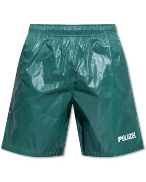 Vetements Polizei Swim Shorts - Green