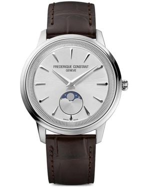 Frederique Constant Classics Moneta Moonphase 37Mm - Grau