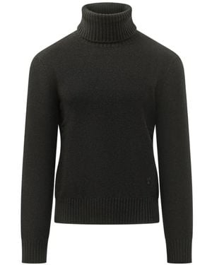 Ami Paris Turtleneck Sweater - Black