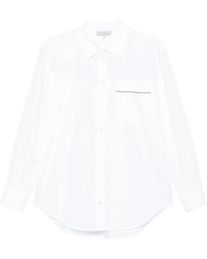 Antonelli Embellished-Pocket Shirt - White